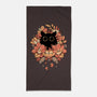 Feline Spy-none beach towel-Snouleaf