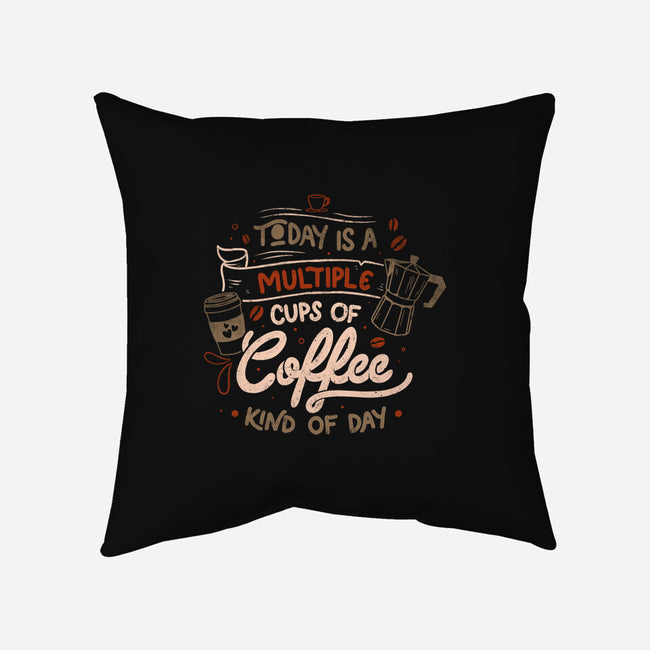 Multiple Cups Of Coffee-none removable cover throw pillow-eduely