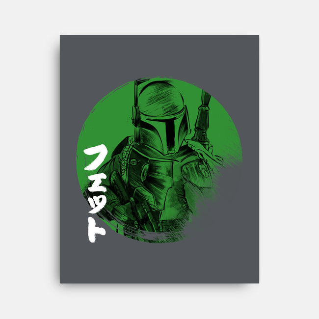 Green Sun Fett-none stretched canvas-DrMonekers