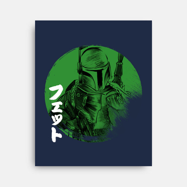 Green Sun Fett-none stretched canvas-DrMonekers