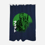 Green Sun Fett-none polyester shower curtain-DrMonekers