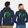Green Sun Fett-unisex zip-up sweatshirt-DrMonekers