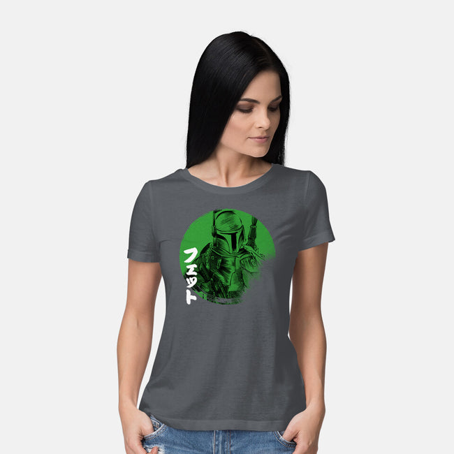Green Sun Fett-womens basic tee-DrMonekers