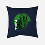 Green Sun Fett-none removable cover w insert throw pillow-DrMonekers