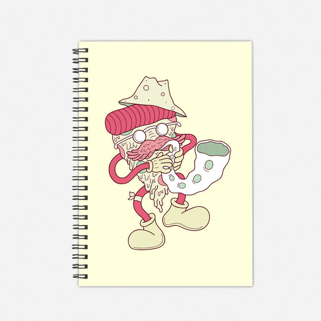 Jazzy Pizza-none dot grid notebook-Aljure!