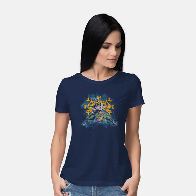 Samurai King-womens basic tee-turborat14