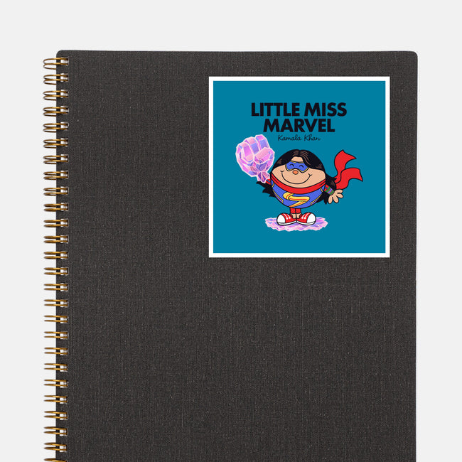 Little Miss Marvel-none glossy sticker-yellovvjumpsuit