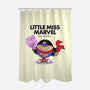 Little Miss Marvel-none polyester shower curtain-yellovvjumpsuit