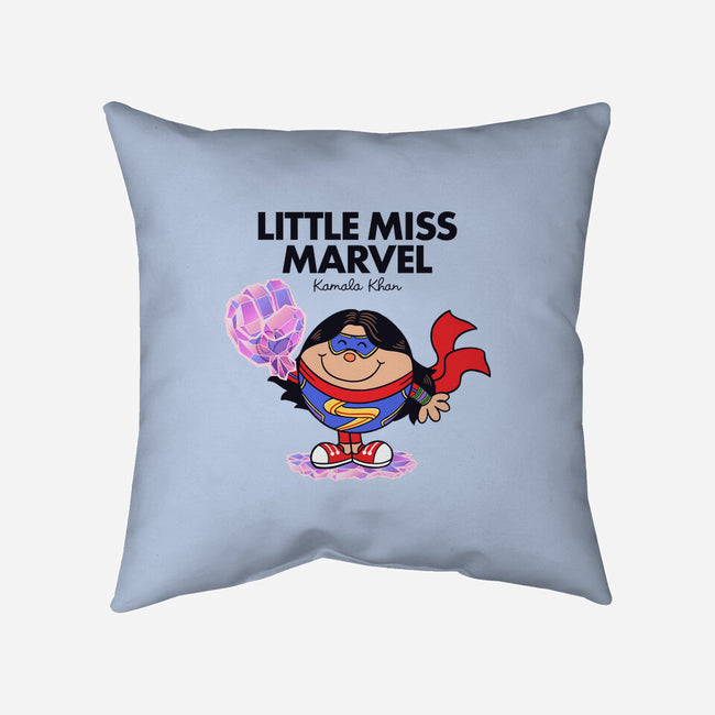 Little Miss Marvel-none removable cover w insert throw pillow-yellovvjumpsuit