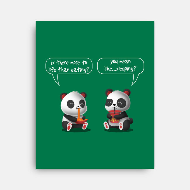 Pandas Life-none stretched canvas-erion_designs