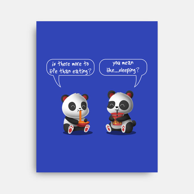 Pandas Life-none stretched canvas-erion_designs