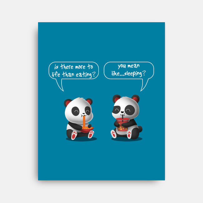 Pandas Life-none stretched canvas-erion_designs