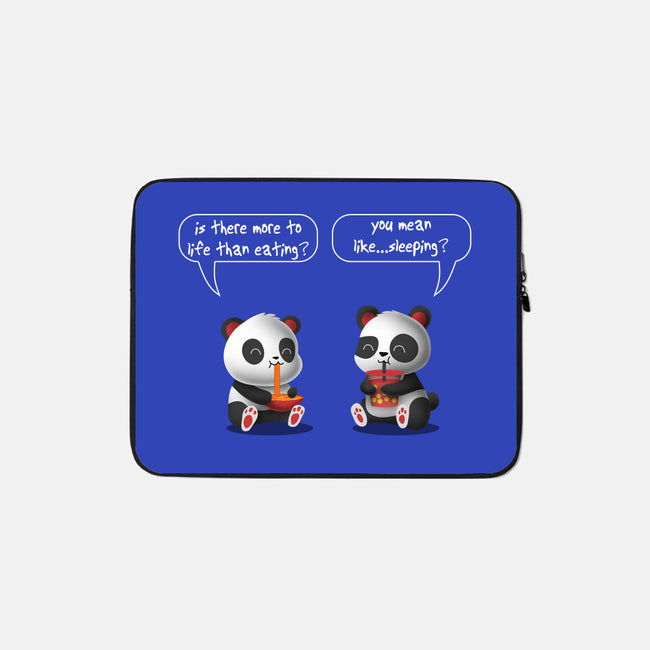 Pandas Life-none zippered laptop sleeve-erion_designs