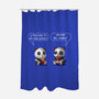 Pandas Life-none polyester shower curtain-erion_designs