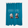 Pandas Life-none polyester shower curtain-erion_designs