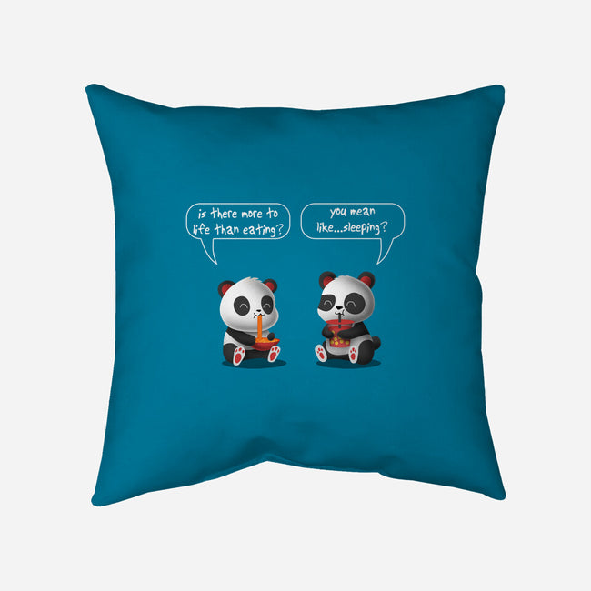 Pandas Life-none removable cover w insert throw pillow-erion_designs