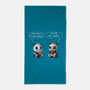 Pandas Life-none beach towel-erion_designs