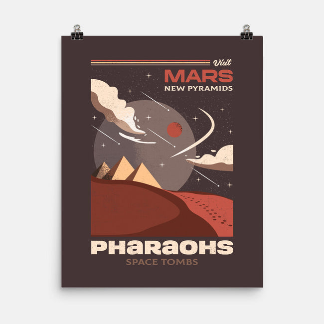 Visit Mars Pyramids-none matte poster-Logozaste