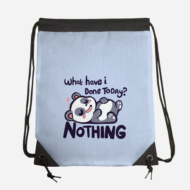 Done Nothing Today-none drawstring bag-TechraNova