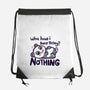 Done Nothing Today-none drawstring bag-TechraNova