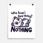 Done Nothing Today-none matte poster-TechraNova