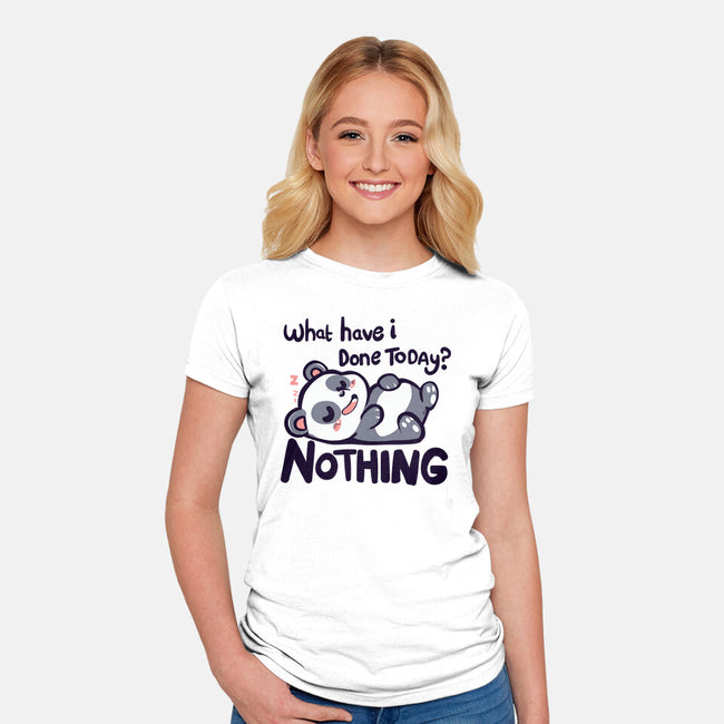 Done Nothing Today-womens fitted tee-TechraNova