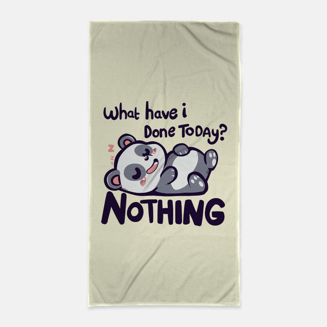 Done Nothing Today-none beach towel-TechraNova