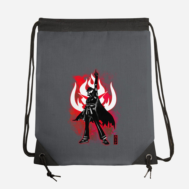 Cosmic Fight-none drawstring bag-fanfreak1