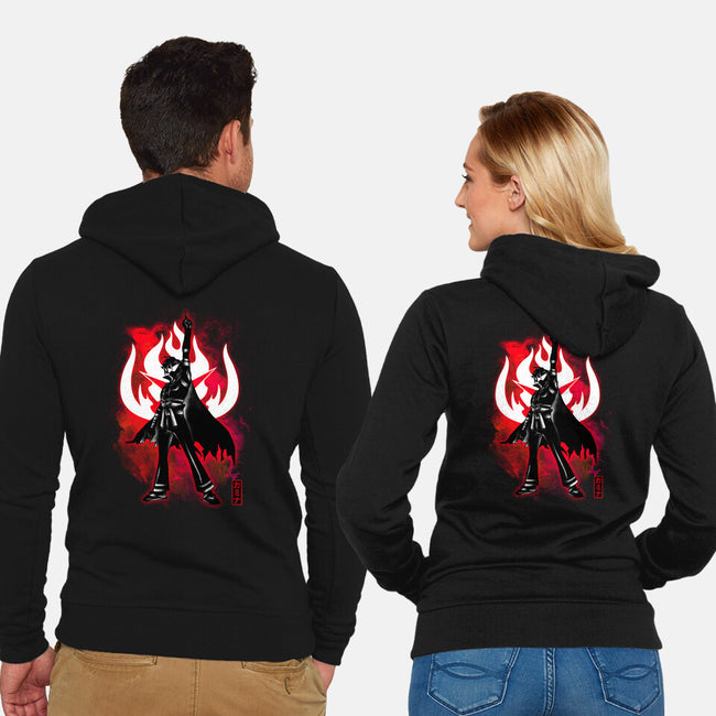 Cosmic Fight-unisex zip-up sweatshirt-fanfreak1