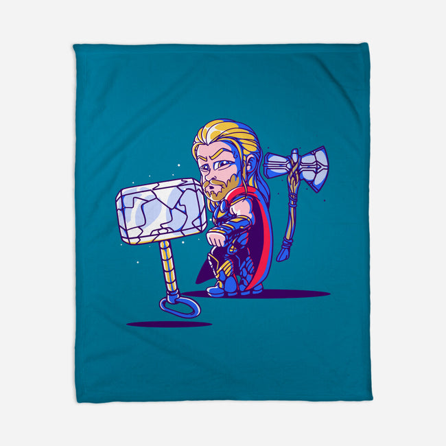 Distracted God-none fleece blanket-estudiofitas