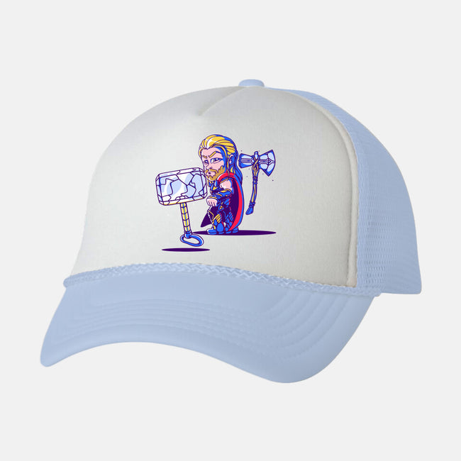 Distracted God-unisex trucker hat-estudiofitas