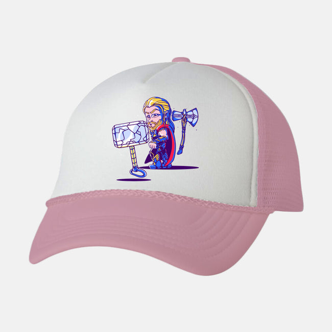 Distracted God-unisex trucker hat-estudiofitas