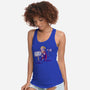 Distracted God-womens racerback tank-estudiofitas