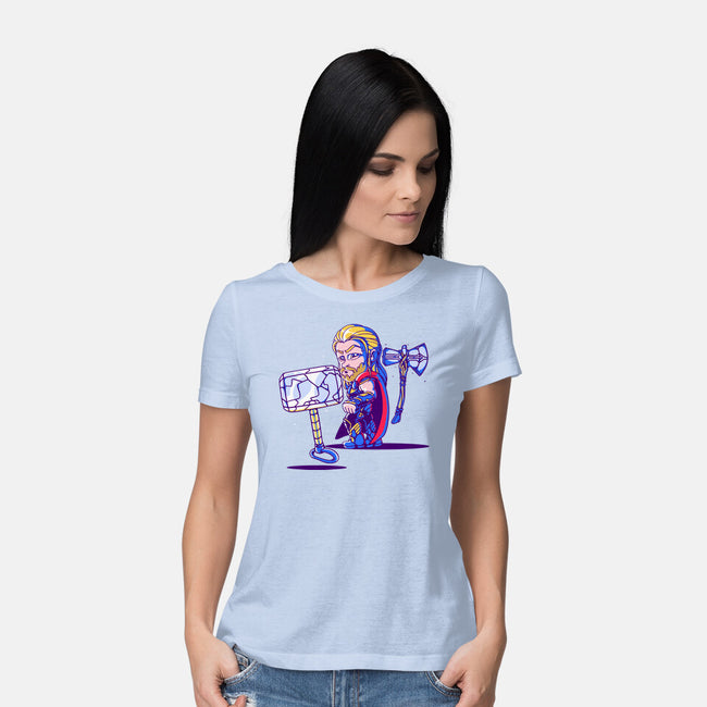 Distracted God-womens basic tee-estudiofitas