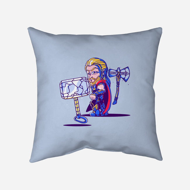 Distracted God-none removable cover w insert throw pillow-estudiofitas
