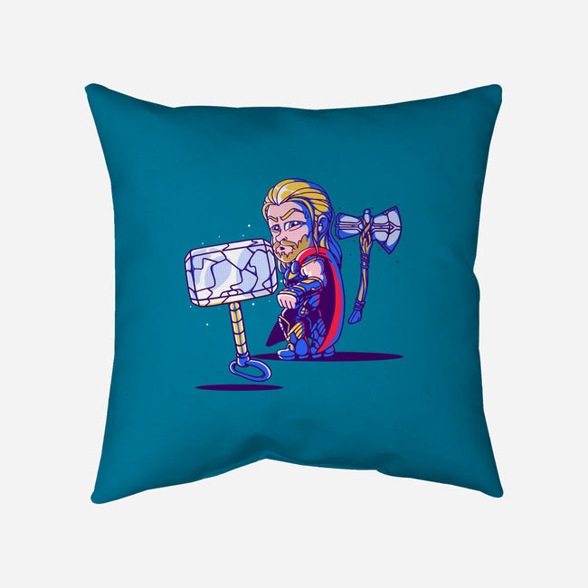 Distracted God-none removable cover w insert throw pillow-estudiofitas