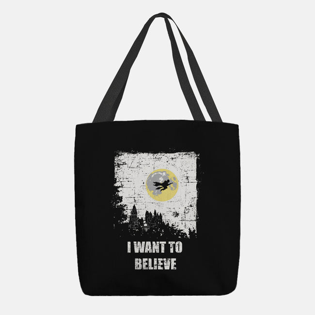 Want To Believe-none basic tote bag-turborat14