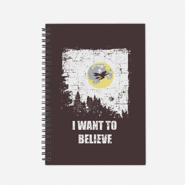 Want To Believe-none dot grid notebook-turborat14