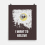 Want To Believe-none matte poster-turborat14