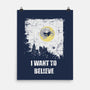 Want To Believe-none matte poster-turborat14