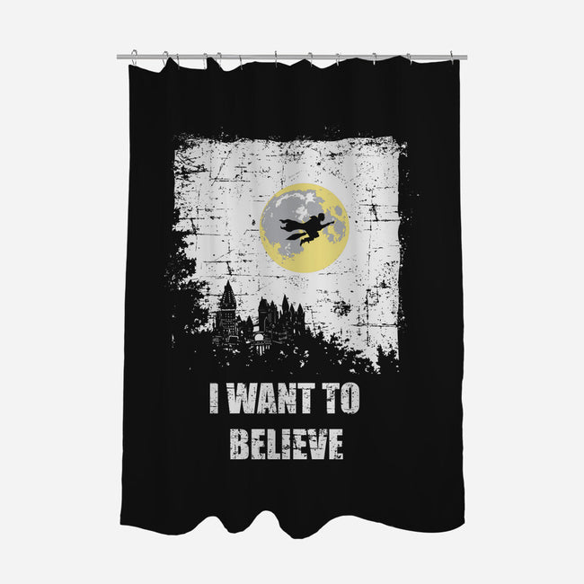 Want To Believe-none polyester shower curtain-turborat14
