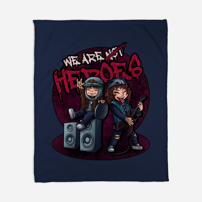We Are Heroes-none fleece blanket-Conjura Geek