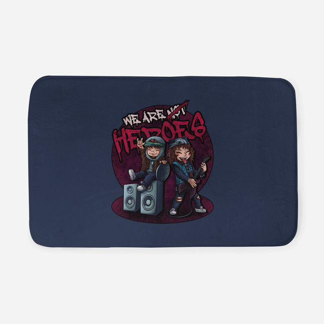 We Are Heroes-none memory foam bath mat-Conjura Geek