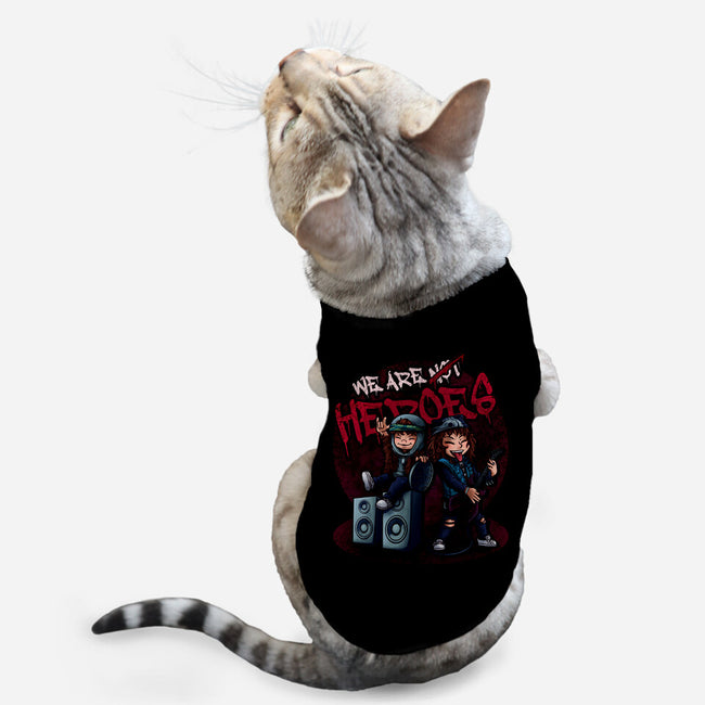 We Are Heroes-cat basic pet tank-Conjura Geek