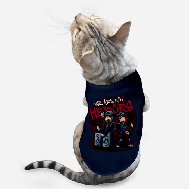 We Are Heroes-cat basic pet tank-Conjura Geek