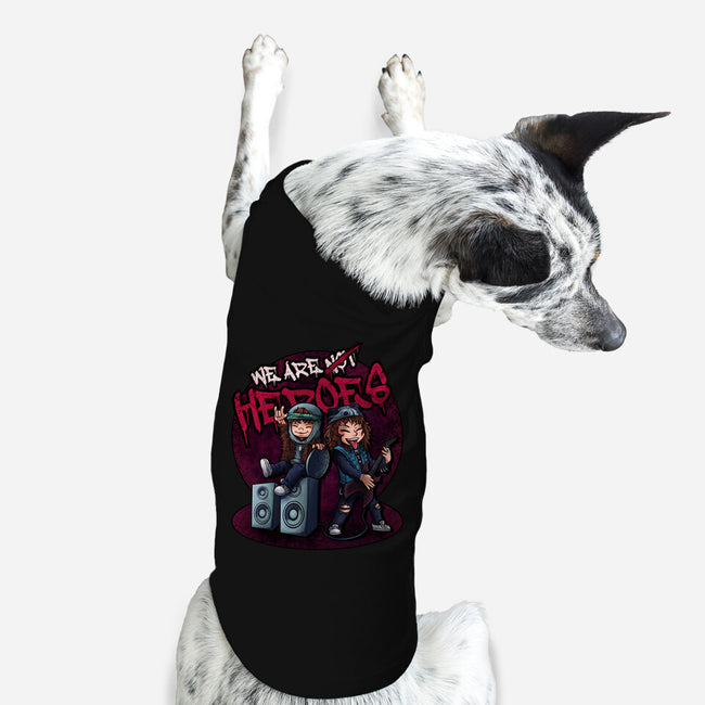 We Are Heroes-dog basic pet tank-Conjura Geek