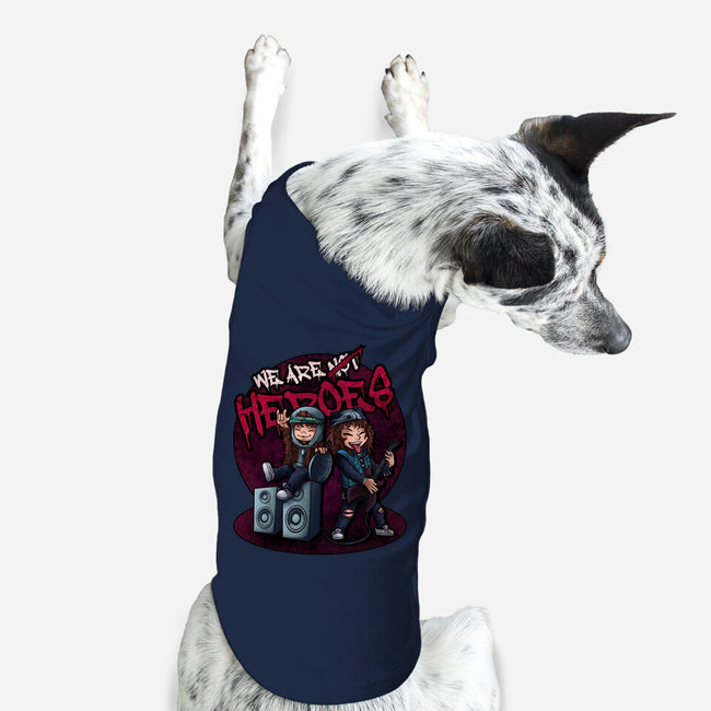 We Are Heroes-dog basic pet tank-Conjura Geek