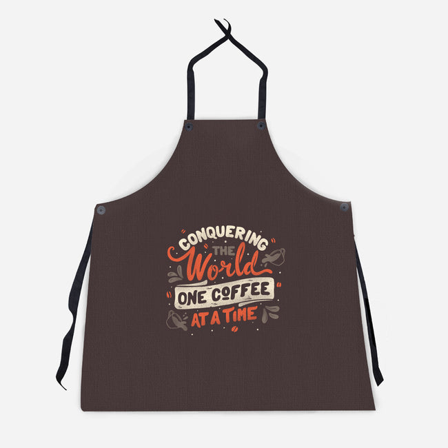 One Coffee At A Time-unisex kitchen apron-tobefonseca