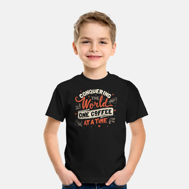 One Coffee At A Time-youth basic tee-tobefonseca