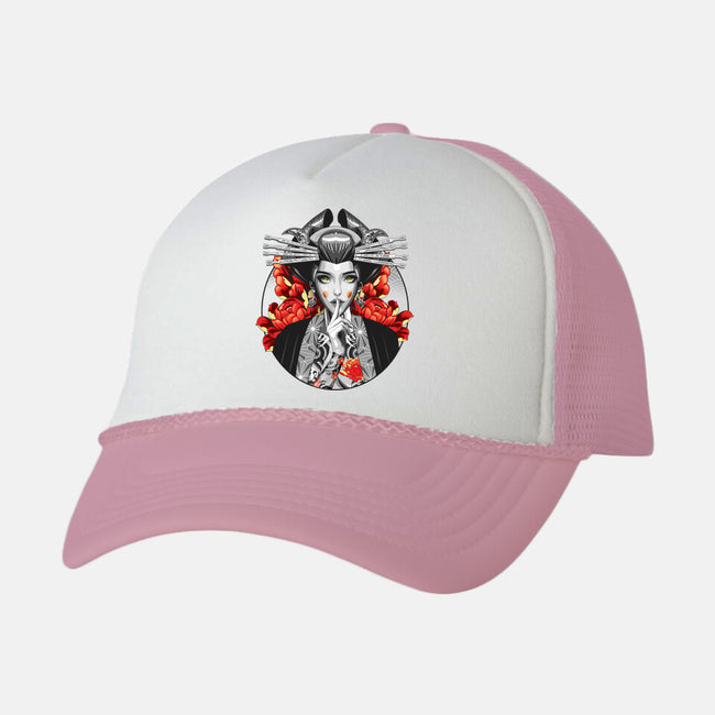 Irezumi Geisha-unisex trucker hat-heydale